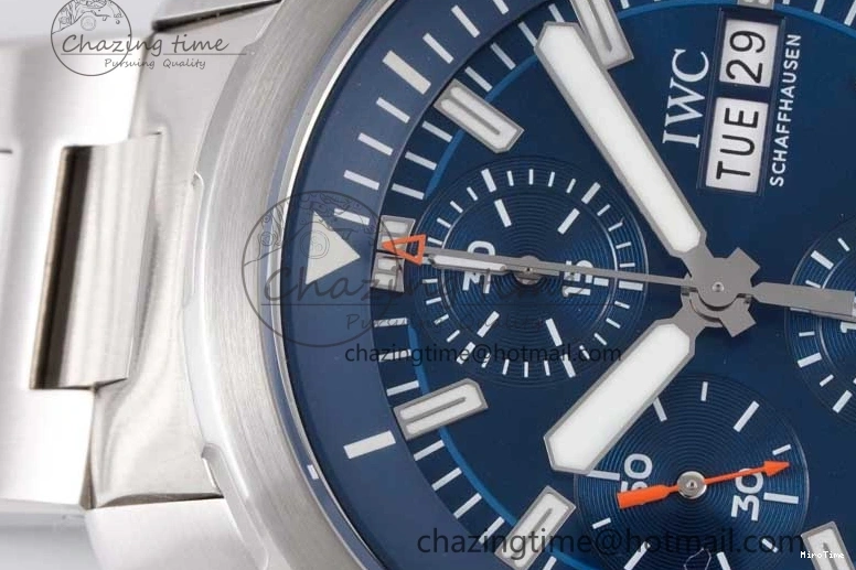 MIROTIME 0427 Aquatimer Chrono SS V6SF 1:1 Best Edition Blue Dial on SS Bracelet A Modern 7032